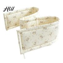 Washable Baby Bed Protection Cotton Crib Bumper Pad for Newborns, Anti-collision Breathable Fixed Quilting Liner Liner, Easy Install Soft Protective 70cm D