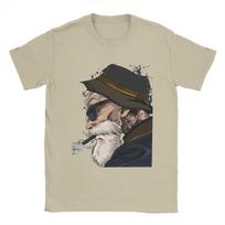 Dragon Ball Master Roshi Muten T Shirts Unisex Unisexs Cotton Tshirts O Neck Kame Sennin Jackie Chun Tee Shirt Clothes Plus Size 2XL beige