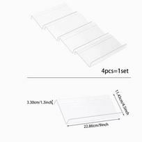4 Layer Spice Drawer Organizer Adjustable  Acrylic Spice Jars Rack Tray Expandable Seasoning Organizer Cabinet Kitchen Shelves