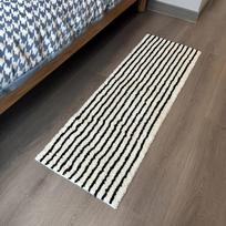 Korėjietiškas Nordic Dryžuotas Vonios Kilimėlis Neslystantis Dušo Kilimėlis Vonios Kambario Skalbimo Patalpos Įėjimo Grindų Kilimėlis Minimalistinis Namų Dekoras 50X80CM(1.6X2.6FT