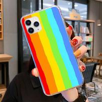 Originalus Rainbow telefono dėklas, skirtas iPhone 11 12 13 Mini Pro Max 8 7 6 6S Plus X 5 SE 2020 XR XS dėklas iphone 13mini