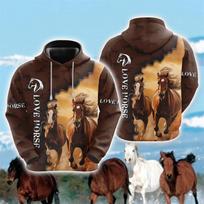 Hoodies vyrams arklių mylėtojams Laisvalaikio drabužiai Ūkio grafikos megztiniai su gobtuvu Arklių veido megztiniai su gobtuvu Jodinėjimo sportinis kostiumas Laisvalaikio berniukui Y2k viršus 3XL beige