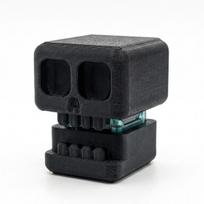 Skull Clicker Fidgeting Toy, Small Pocket-Size Stress Ease Clicker For Focus & Anxiety, Smooth Pressing, Durable Material black