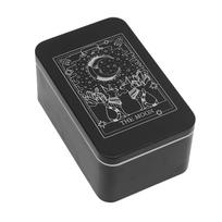 Metal Rectangle Organizers Box Playings Card Storage Box Money Coin Carry Box Candy Key Case Business Tarots Storage Can gray