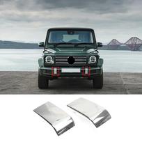 For Mercedes Benz G W464 G63 G350 G400 G500 G55 G65 2019-2025 ABS Car Front / Rear Bumper Decoration Trim black