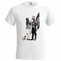 BANKSY PUNK MUM Cotton White T Shirt/Graffiti/Urban/Art/Mens/Tee/Gift/Top 5XL įvairiaspalvis