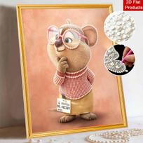 Disney Pearl Painting Painting Kit Funny Art Home Decor Handmade Gift Ideas 30x40 brown