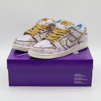 FN5880-001 Nike SB Dunk Low Premium Toile City of Style Gold Grey Khaki (Men's) 10.5 gray