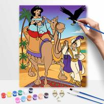 Disney Aladdin Jasmine Camel Desert Oil Paint by Numbers Painting Art Kit Handmade Painting Home Decor Gift 50x70cm