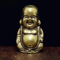 Vintage Brass Laughing Maitreya Buddha Statue Wealth Lucky Feng Shui Meditation Ornament Home Decor Gift ruda
