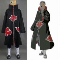 Naruto Akatsuki Tobi Uchiha Obito Chalatas Apsiaustas Paltai + Dervos Kaukė Cosplay-1 yyds XL gray