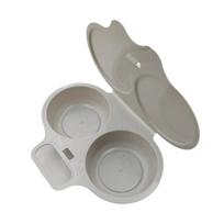 Food Grades Plastic Egg Steamer Double Cup Egg Fryer Modern Steamed Egg Box  Kitchen Gadgets pilka