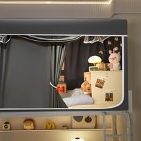 No-Assembly Bed Canopy Easy-Install Mosquito Net Bed Curtain For Bedroom Decor pilka spalva