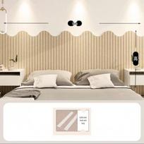 Upholstered Felt Bedside Wall Stickers - Anti-Collision Bedroom Decor and Tatami Bed Wall Cover-Up. 80x120 gray