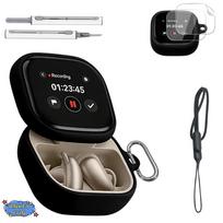 Suitable for Anker Soundcore Liberty 5 Pro Max Bluetooth Earphones with Silicone Protective Case and 2 Screen Protectors juoda