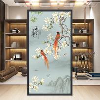 Chinese Style Poetry Flower And Bird Window Film Balcony Bathroom Frosted Stickers Home Decor Static Cling Privacy Glass Films 40x90cm