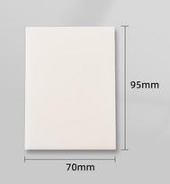 50 Sheets Shiny Glitter Transparent Sticky Notes for School Student Note-taking white