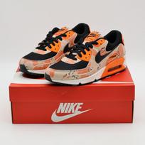 IF1721-201 Nike Air Max 90 PRM Bio Beige Safety Orange Phantom Black (Men's) 14 black