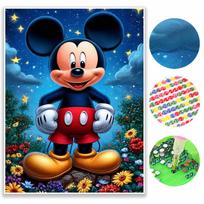 30x40cm Disney diamond painting art Mickey Mouse full diamond handmade DIY dot diamond decorative painting Round 30x40cm black