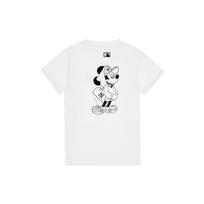 MLB x Disney Collaboration New York Yankees American Vintage Mickey Print Short Sleeve T-Shirt Unisex T-Shirt White 31TSK1031-50W L gray
