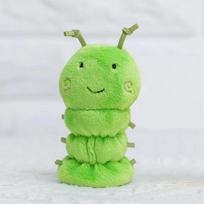 Kawaii Mini gyvūnų sraigių rankinės lėlės kūdikiams Dėlionė Vikšro kirmino drugelio piršto lėlė Gardone 9cm green