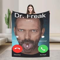 Dr House MD Warm Blanket  Picnic Plush Bedding Throws Street Trend Home Decor Flannel Bedspread Sofa Bed Cover 75x100cm (30x40inch)