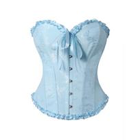 Moterims be petnešėlių rūmų kaulėtas korsetas juosmens treniruoklis liekninantis formavimo įrankis viršutinė dalis bustier S mėlyna
