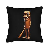 Tung Tung Tung Sahur Square Pillow Case Polyester Decorative Pillow Italian Brainrot  cm Pillowcase 30cmx30cm(12x12Inch)