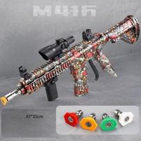 Elektrinis M416/MP5 modelio vandens pistoletas su PA putų bakeliu | Nešiojama aukšto slėgio automobilio plovimo ir kraštovaizdžio priežiūros valymo priemonė gray