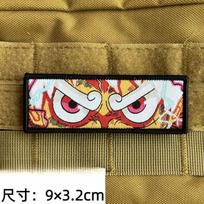 One Piece Monkey D. Luffy Roronoa Zoro Nami Two-dimensional Velcro Patch Backpack Shoes Hat Personality Decorative Fabric Patch Monkey D Luffy-B white