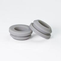 4,5-30 mm apvalūs tuščiaviduriai kištukai silikoninės gumos sriegimo ritė su užspaudžiamu prakiurimu kištuko galiniai dangteliai kamštis laido apsaugos įvorė 5.5mm (Hole3)-6Pcs pilka