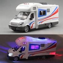 1:28 metalinis prabangus kemperio žaislinio automobilio modelis su garsu ir šviesa vaikams, dovana B389