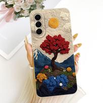 Skirta Samsung Galaxy A57 dėklas SM-A576B Prabangus lankas Meilės širdelė Dažytas dangtelis Minkštas silikoninis dėklas Skirta Samsung A57 A 57 5G Fundas Coque Samsung Galaxy A57