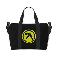 Aphex Twin Print Travel Duffel Bags Unisex Casual Workout Luggage Bag Portable Waterproof Tote Bags Weekender Overnight Handbag