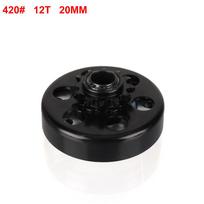 10T 11T 12T 13T 14T 15T 16T 18T Tooth 35/219/420/428# Chain 5/8  3/4  20mm 1  Bore Centrifugal Clutch For Fun GO Kart Minibike 12T-20MM-420