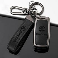 Automobilio atlenkiamo pultelio dėklas Dangtelis Apsauginis Korpusas Maišelis Skoda Octavia A5 A7 Fabia Superb Kodiaq Karoq Raktų pakabuko Aksesuarai black