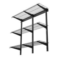 VEVOR 3 pakopų tvirta sieninė garažo lentyna, 275 x 914 mm plieninis prie sienos tvirtinamas lentynų blokas 91.5 x 91.5 x 30.5 cm