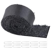 VEVOR Rubber Mulch for Landscaping, Recycled Rubber Mulch Mat 120 x 4.5 in, Permanent Rubber Pathway