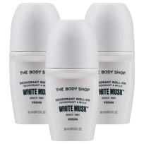 The Body Shop Roll-on White Musk Deodorant 50ml 3 pcs gray