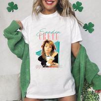 Sandra Cretu - Retro Casual Fashionable Fun Crazy Neutral Classic Cotton Short-sleeved T-shirt S white
