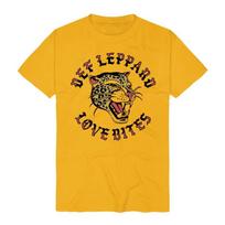 Love Bites Yellow  Def Leppard Band T-Shirt Cotton Graphic Tee Unisex Women Summer Streetwear 4XL brown