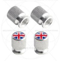 For Sweden Swedish Flag Union Jack Britain Flag Emblem 4Pcs Aluminum Motorcycle Car Tire Valve Caps Wheel Stem Air f2 Dust Covers