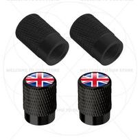 For Sweden Swedish Flag Union Jack Britain Flag Emblem 4Pcs Aluminum Motorcycle Car Tire Valve Caps Wheel Stem Air f2 Dust Covers