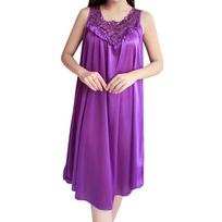 Moteriški naktiniai marškiniai seksualus apatinis chalatas, suknelė Šilkinė Babydoll naktinė suknelė, laisvalaikio laisvi miegui XXXXL purple