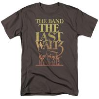 Vyriški licencijuotos roko grupės marškinėliai „The Band The Last Waltz“ su anglies pluošto unisex marškinėliais L beige