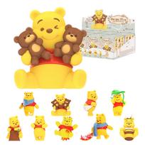 TOP TOY Disney Winnie the Pooh Happy Every Day Series Box of Gachapon Blind Box Figures Soft Vinyl PVC Premium Toys Birthday Present Christmas Gift brown