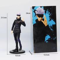 18cm Japonų Anime Jujutsu Kaisen Figūrėlė Gojo Satoru Veiksmų Figūrėlė PVC Modelis Žaislai Kolekcionuojama Statulėlė Makaronų Kamštukas Vaikų Dovana blue