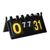 Tabletops Flip Scoreboard Score Keepers for Basketball Volleyballs Table Tennis black