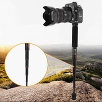 BEXIN P256A Portable Travel Outdoor DSLR Camera Aluminum Alloy Monopod Holder (Black) juoda