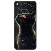 Dėklas Nubia Focus 2 5G Focus2 2025, Marmuro rašto, Minkšto matinio silikono galinis dangtelis, Pilnas telefono dėklas ZTE Nubia Focus 2 5G ZTE nubia Focus 2 black